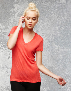 Bella Triblend Deep V-Neck T-Shirt