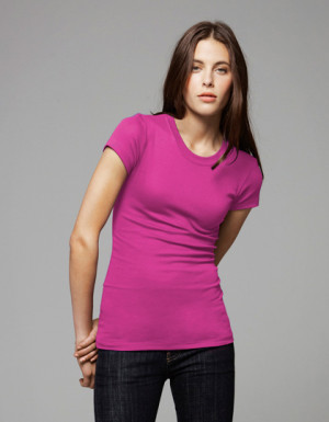 Bella Sheer RibCrew Neck T-Shirt