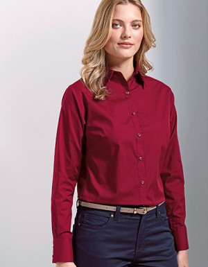 Premier Workwear Women´s Poplin Long Sleeve Blouse