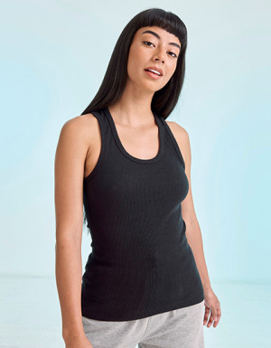 SF Women Ladies Stretch Racer-Back Tank