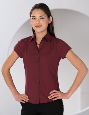Russell Collection Stretchy Bluse Kurzarm